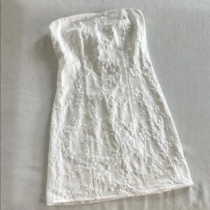 Princess Polly White Strapless Dress